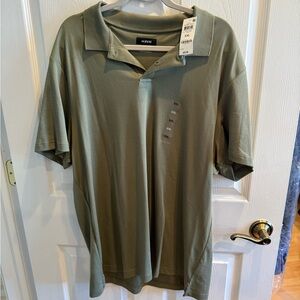 Alfani Men's Green Polo Shirt